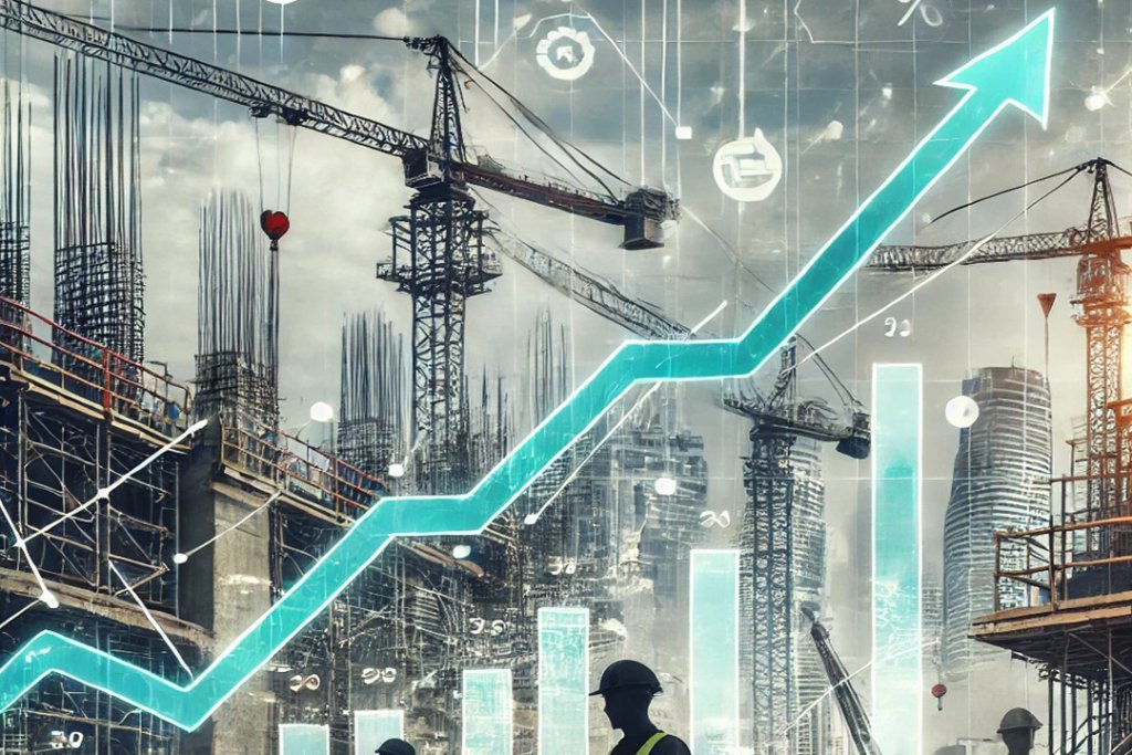 cranes new commercial buildings construction workers